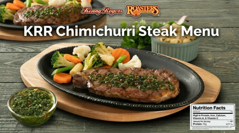 KRR Chimichurri Steak menu with price